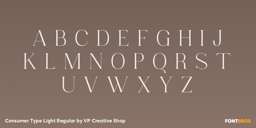 Consumer Type Light Regular Font Poster #2