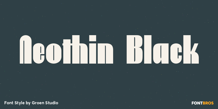 Neothin Black Font Poster #1