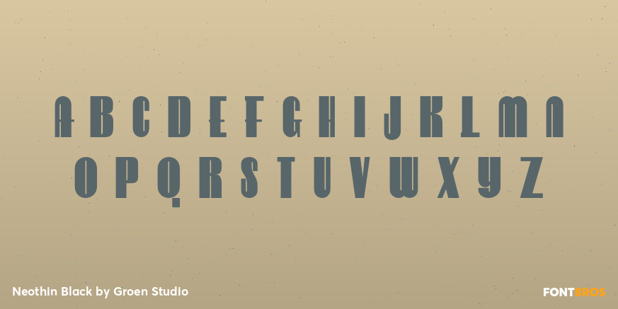 Neothin Black Font Poster #2