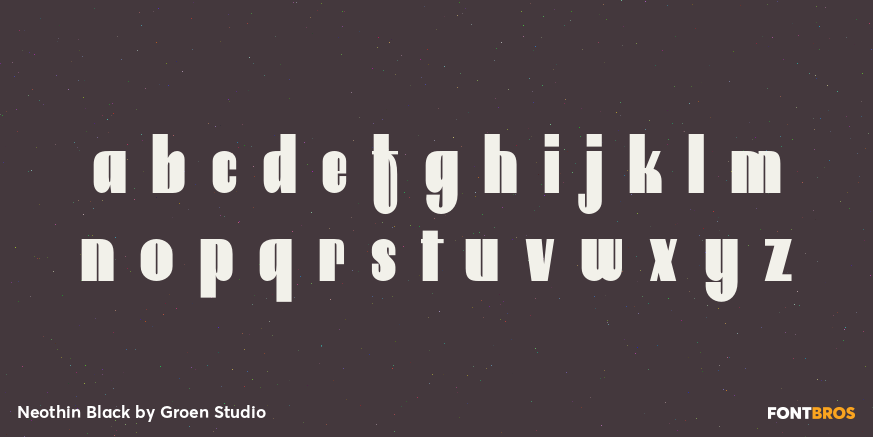 Neothin Black Font Poster #3