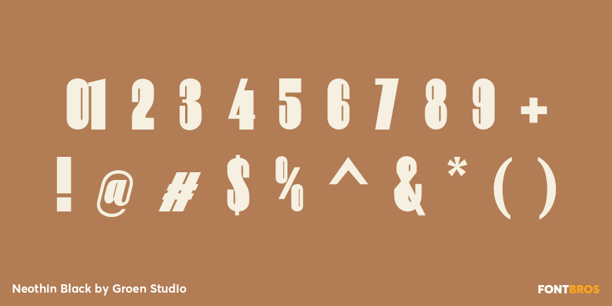 Neothin Black Font Poster #4