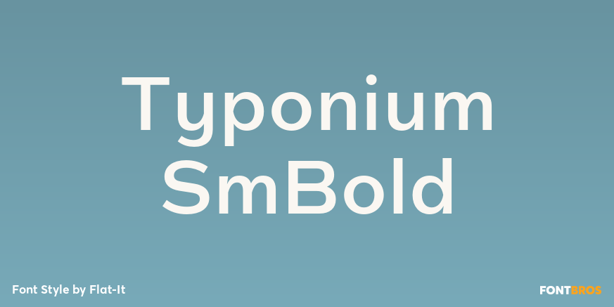 Typonium SmBold Poster