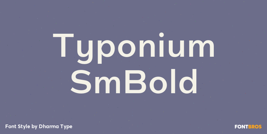 Typonium SmBold Poster