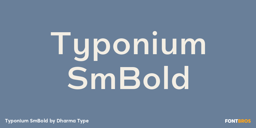 Typonium SmBold Poster