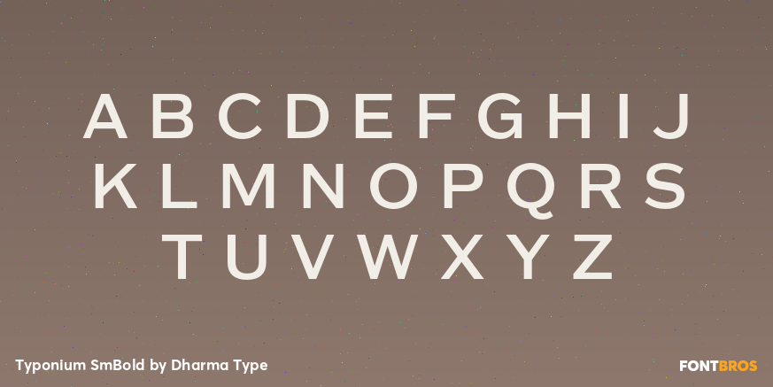 Typonium SmBold Font Poster #2