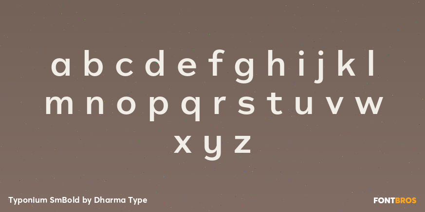 Typonium SmBold Font Poster #3