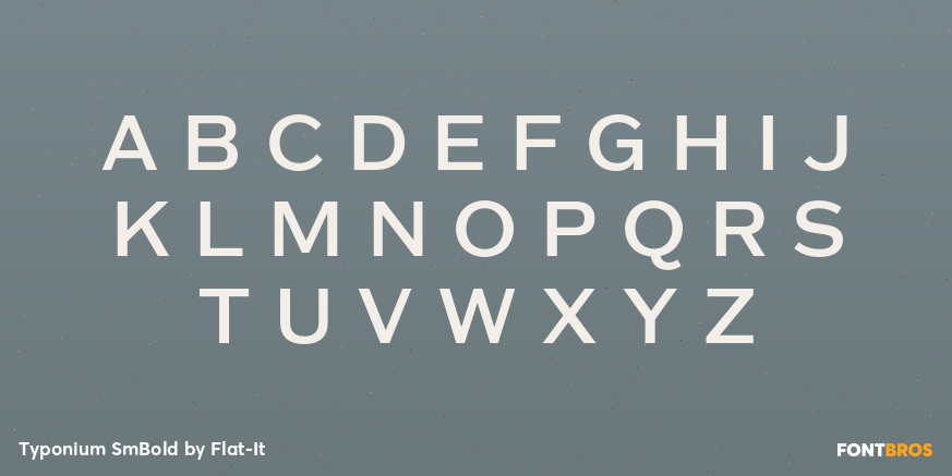 Typonium SmBold Font Poster #2