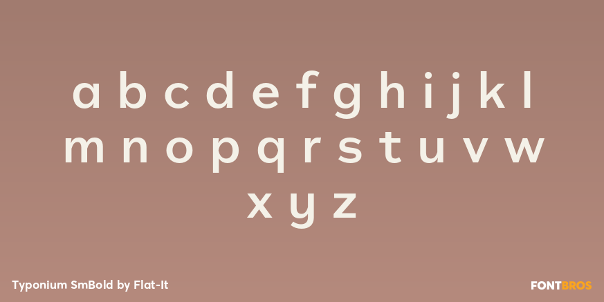 Typonium SmBold Font Poster #3