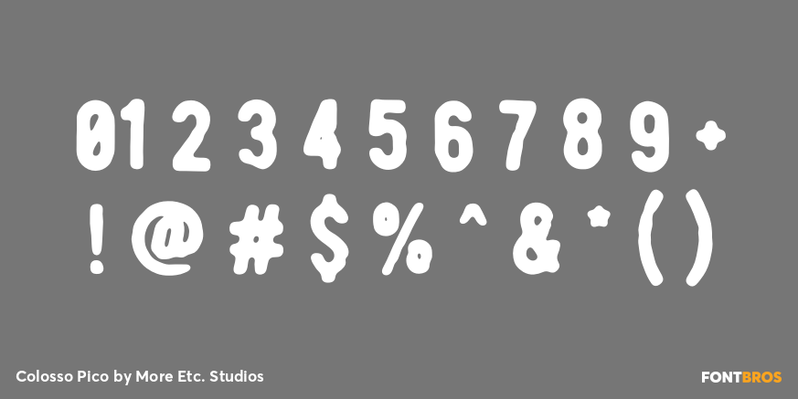 Colosso Pico Font Poster #1