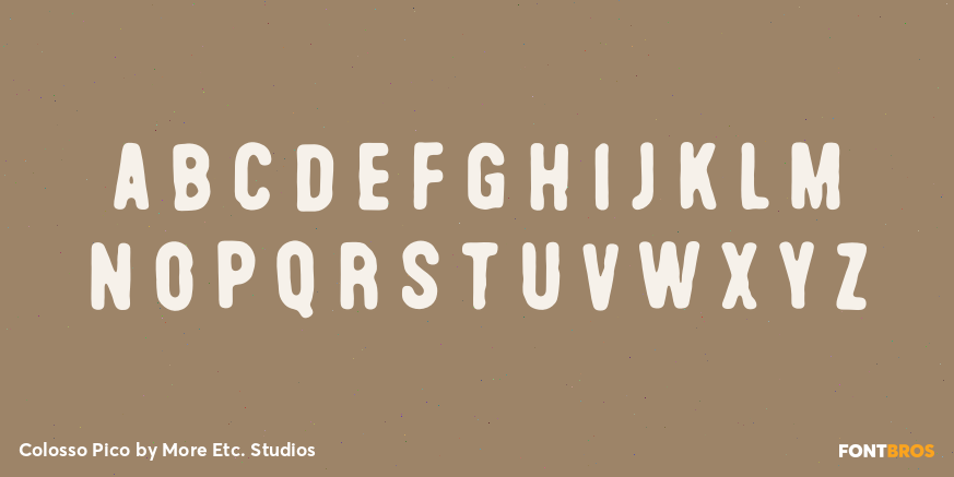 Colosso Pico Font Poster #2