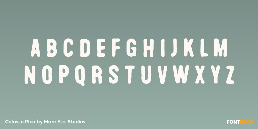 Colosso Pico Font Poster #1