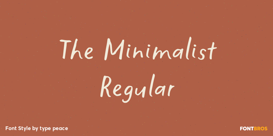 The Minimalist Regular Poster