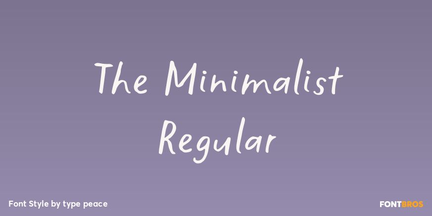 The Minimalist Regular Poster