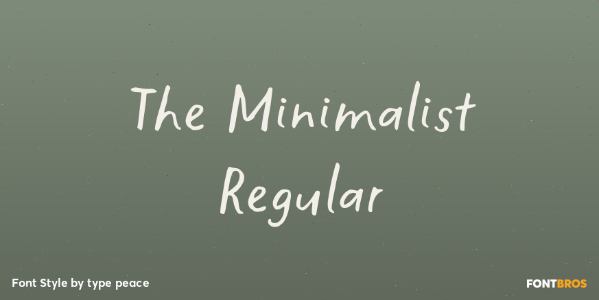 The Minimalist Regular Poster