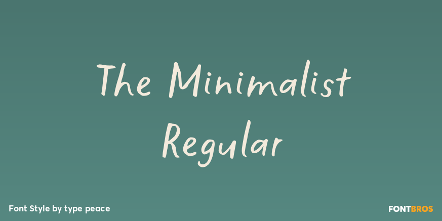 The Minimalist Regular Poster