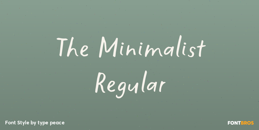 The Minimalist Regular Poster