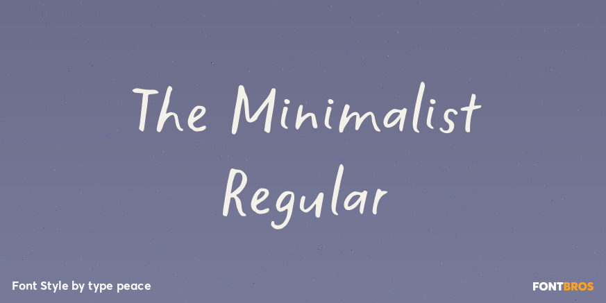 The Minimalist Regular Poster