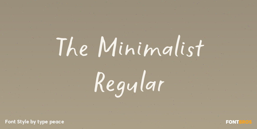 The Minimalist Regular Poster