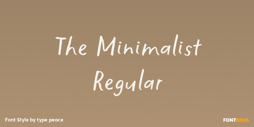 The Minimalist Regular Poster