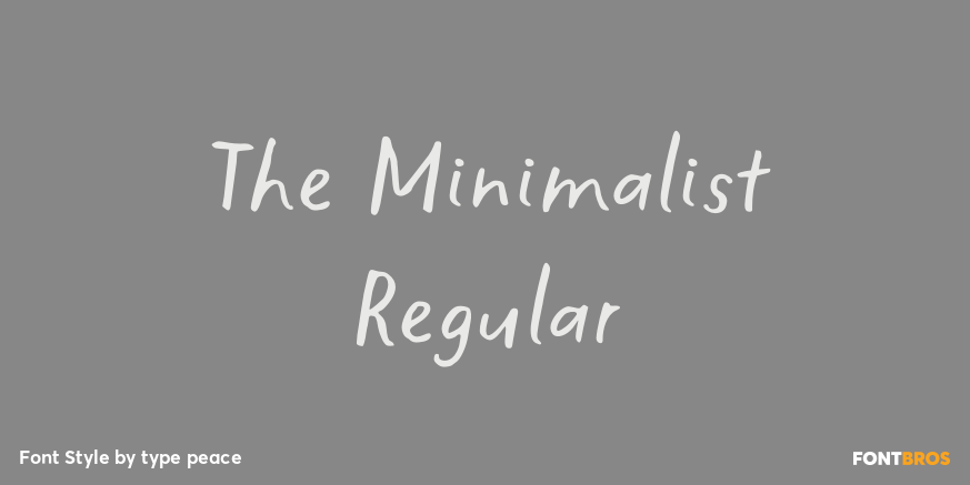 The Minimalist Regular Poster