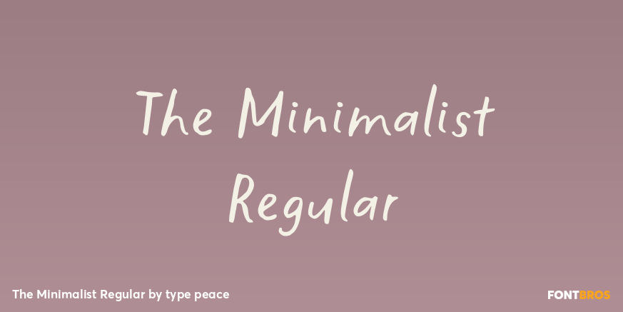 The Minimalist Regular Poster