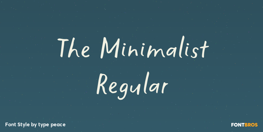 The Minimalist Regular Poster