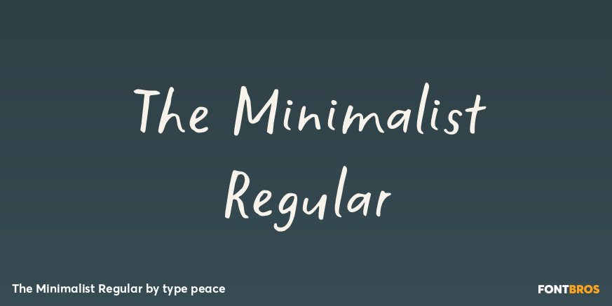 The Minimalist Regular Poster