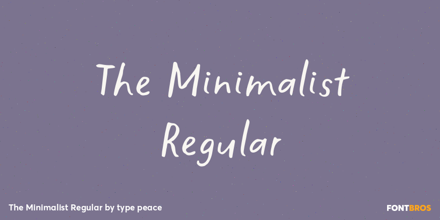 The Minimalist Regular Poster