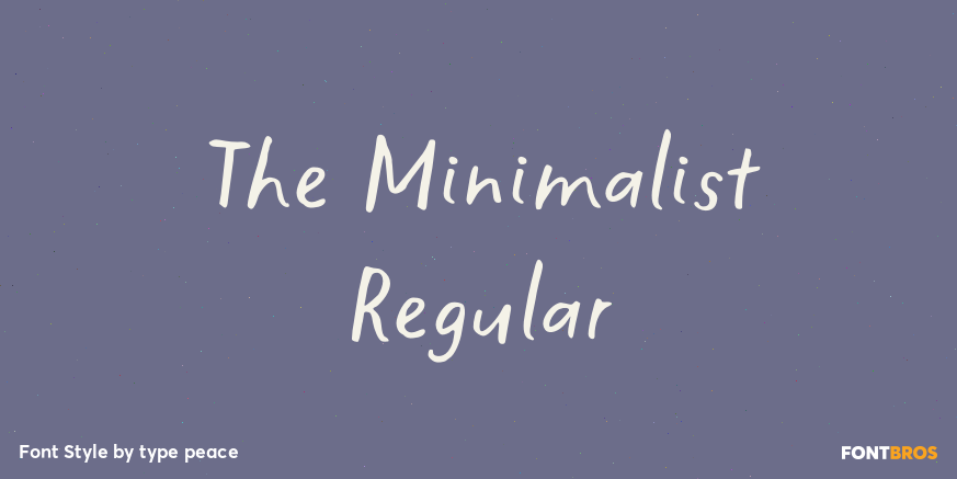 The Minimalist Regular Poster