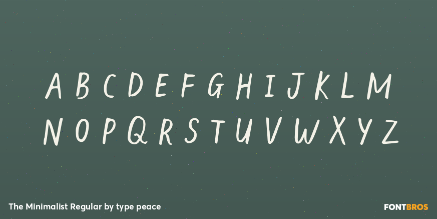 The Minimalist Regular Font Poster #1