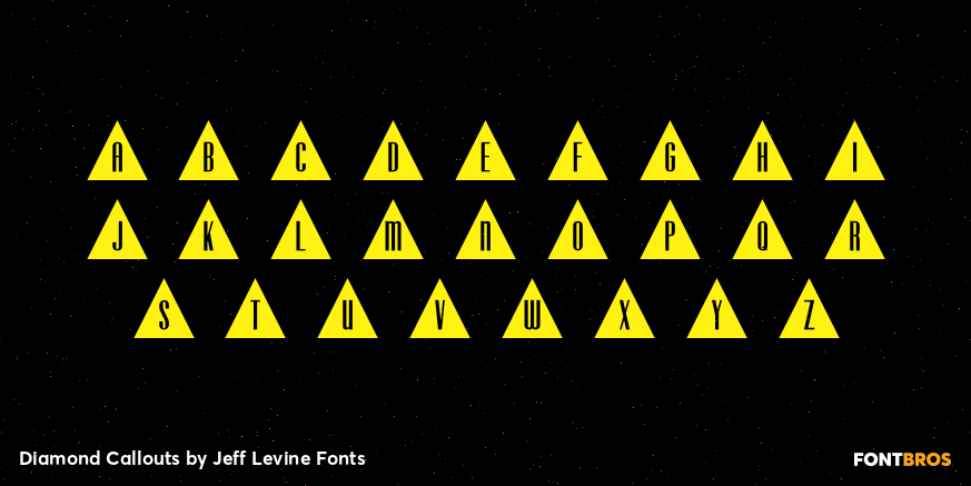 Diamond Callouts Font Poster #3
