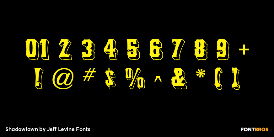 Shadowlawn Font Poster #1