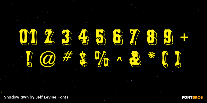 Shadowlawn Font Poster #4