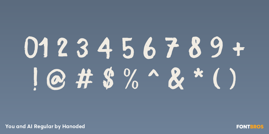 You and AI Regular Font Poster #4