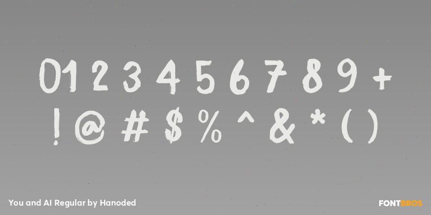 You and AI Regular Font Poster #4