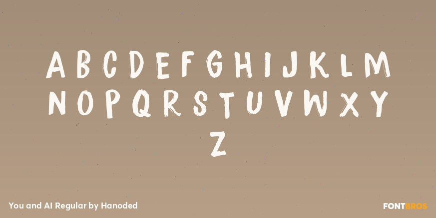 You and AI Regular Font Poster #2