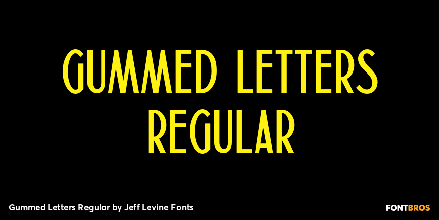 Gummed Letters Regular Poster