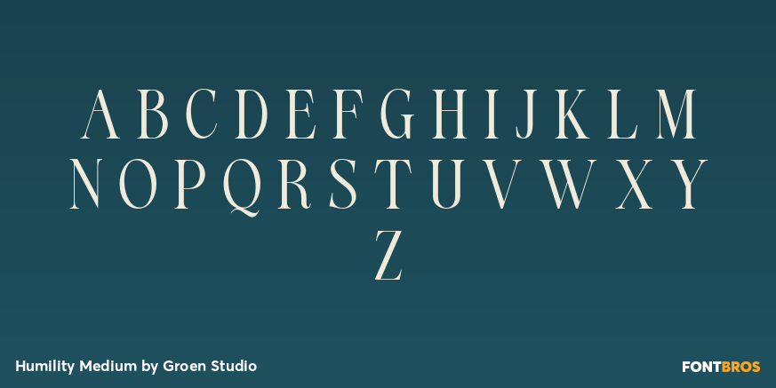 Humility Medium Font Poster #2