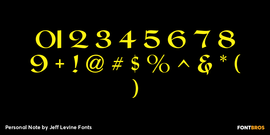 Personal Note Font Poster #4