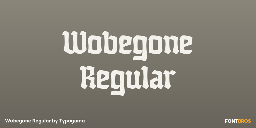 Wobegone Regular Font Poster #1