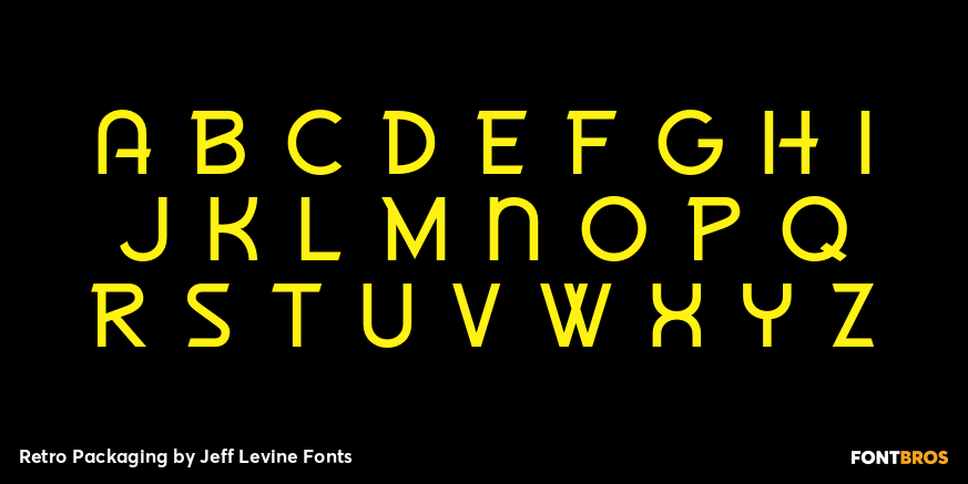 Retro Packaging Font Poster #2