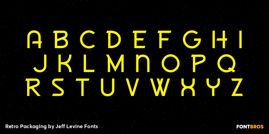 Retro Packaging Font Poster #3