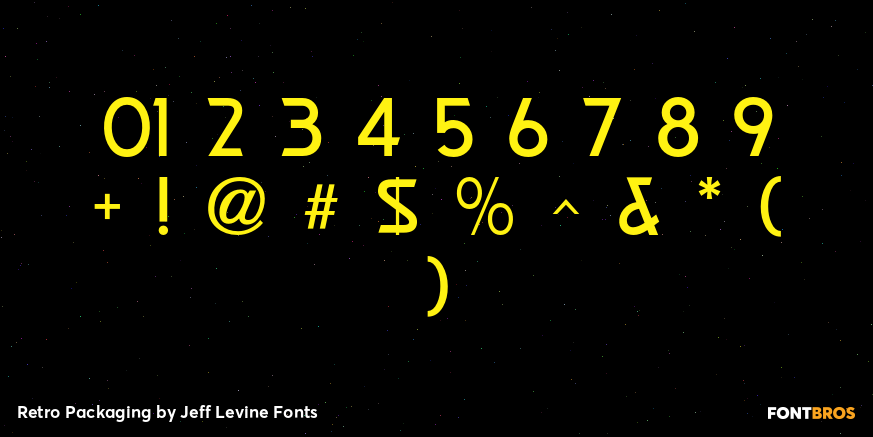 Retro Packaging Font Poster #4