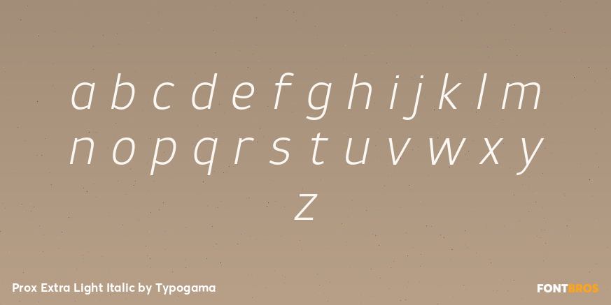 Prox Extra Light Italic Font Poster #3