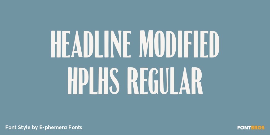 Headline Modified HPLHS Regular Poster