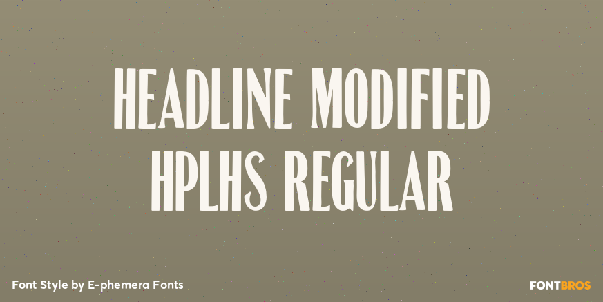 Headline Modified HPLHS Regular Poster