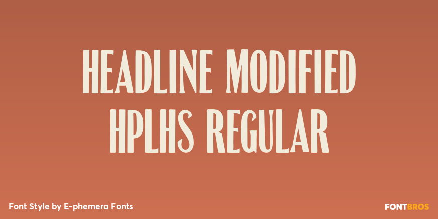 Headline Modified HPLHS Regular Poster