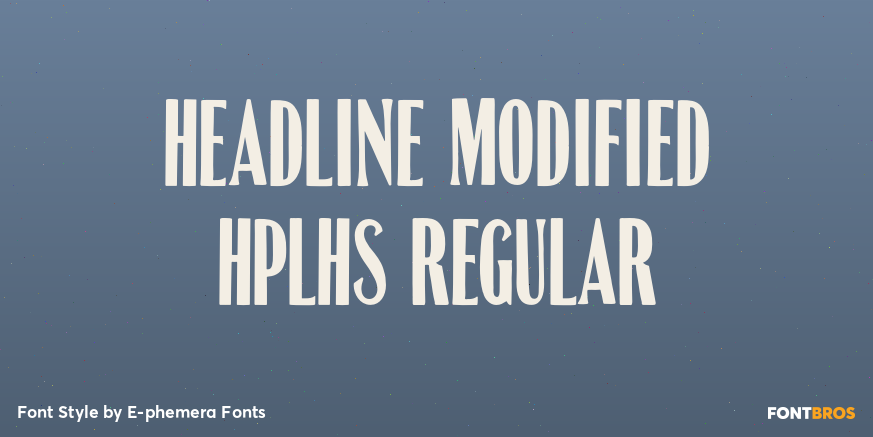 Headline Modified HPLHS Regular Poster