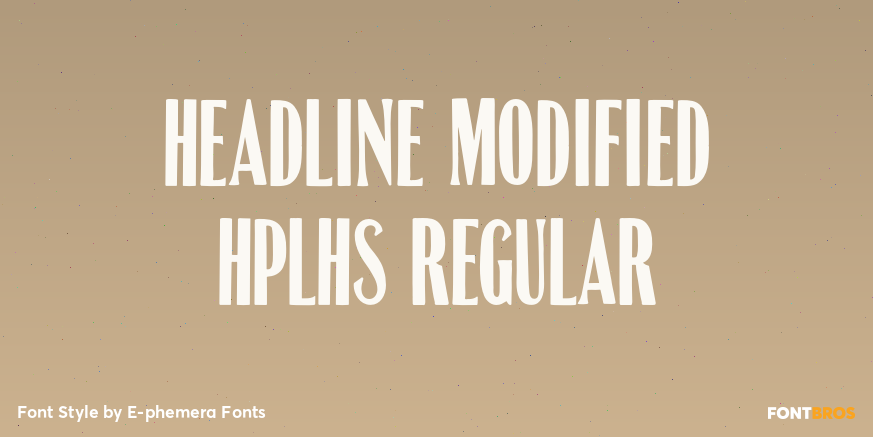 Headline Modified HPLHS Regular Poster