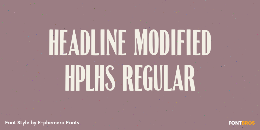 Headline Modified HPLHS Regular Poster
